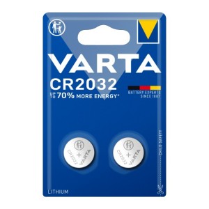 Pilas de botón CR-2032 Litio 3V (2 ud.)