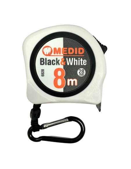 Flexómetro Black & White 28 mm x 8 m