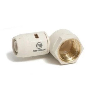 Codo entronque H PushFIT 16 mm x 1/2"