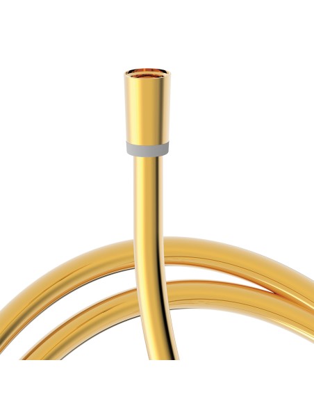 Flexo de ducha satinado acabado oro 24K 1,70m
