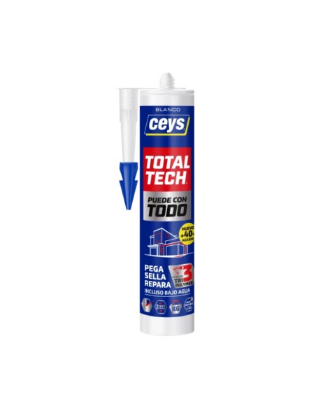 Adhesivo sellador Total Tech color blanco cartucho 290ml