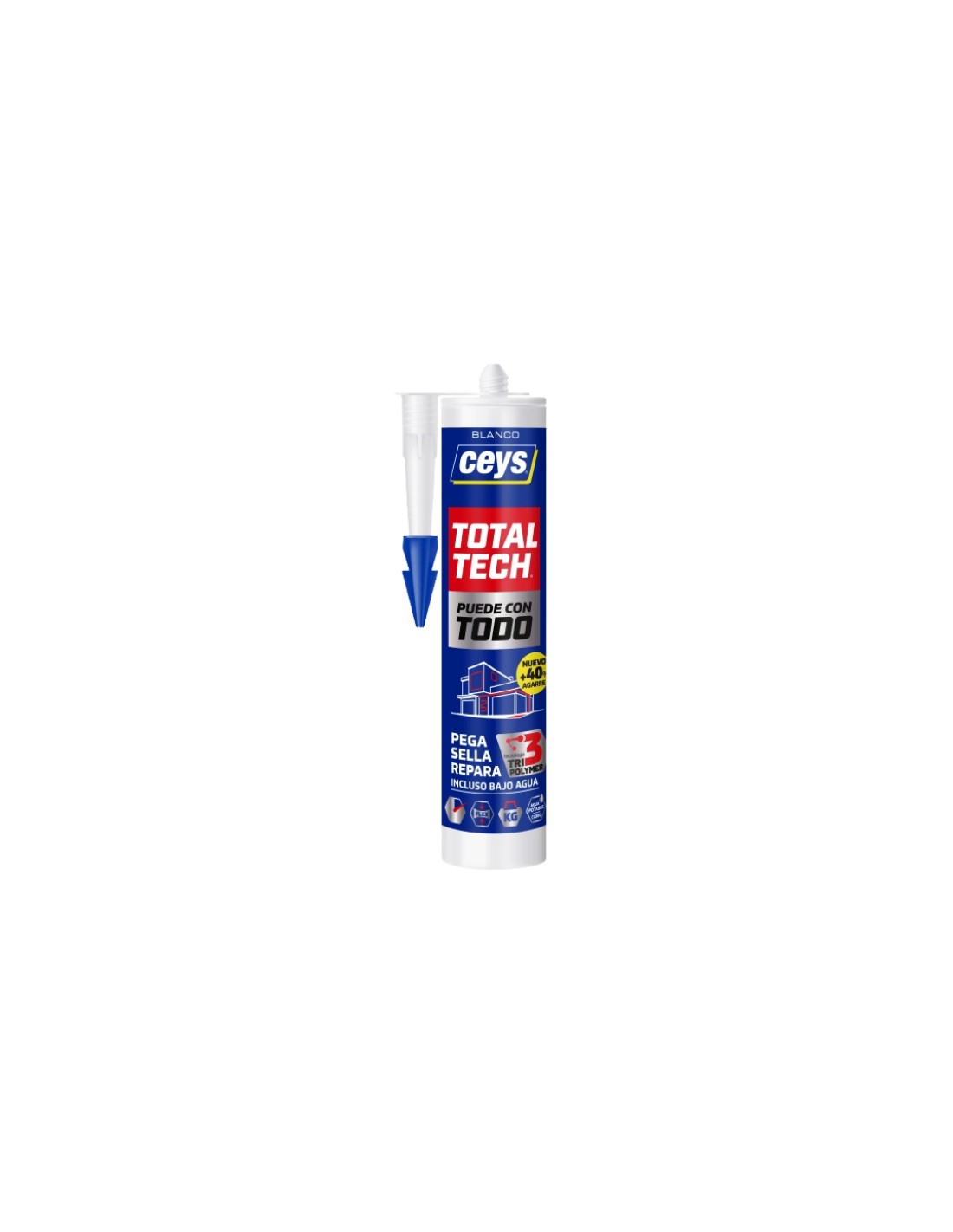 Ceys total tech adhesivo tubo 125 ml blanco mejor precio - Agrocor