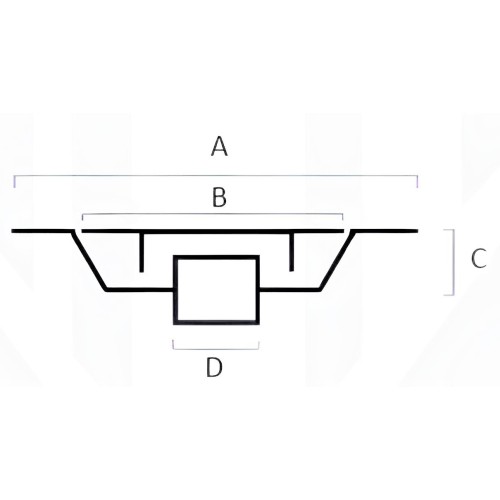Sumidero aluminio Jamys Black Oxiron SC 10x10 ø40