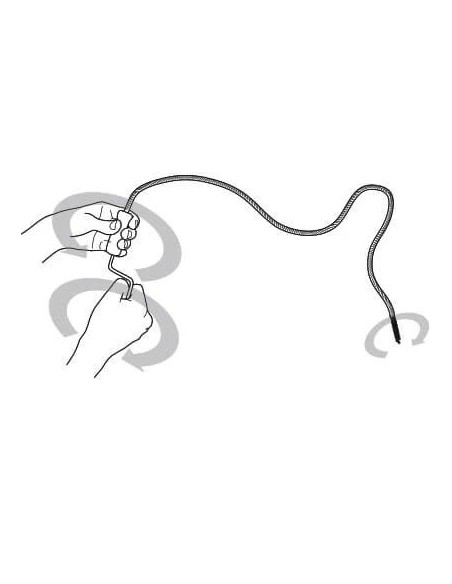 Desatascador manual manivela 5 m - ø7 mm