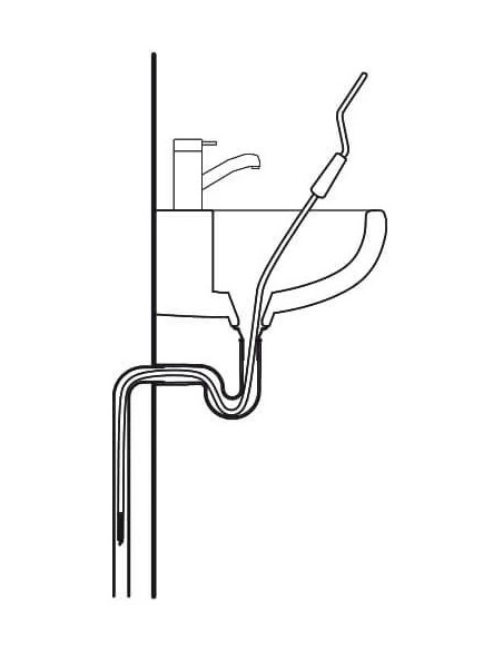 Desatascador manual manivela 5 m - ø7 mm