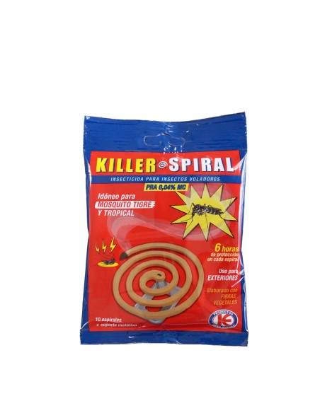 Bengala insecticida Killer Spiral (10 ud. + soporte)