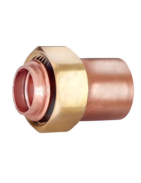 Racor loco recto con cuello 18 mm x 1/2"