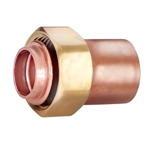 Racor loco recto con cuello 22 mm x 1" 1/4