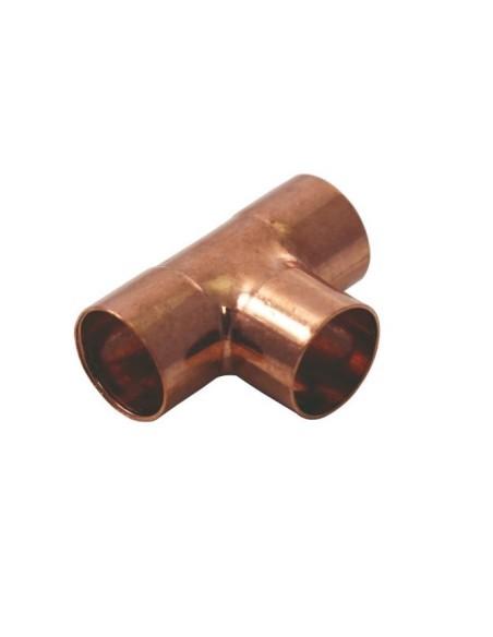 Te de cobre HHH 18 mm