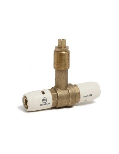 Válvula esfera empotrar con casquillo PushFIT Ø16 mm