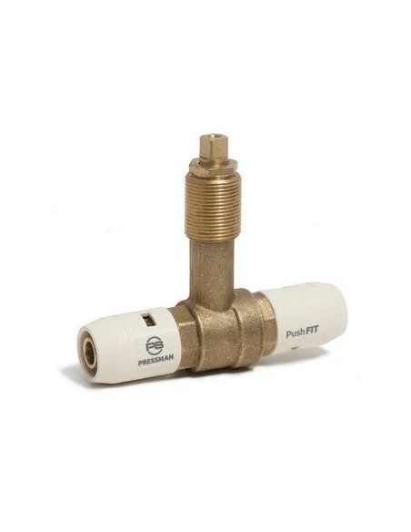 Válvula esfera empotrar con casquillo PushFIT Ø25 mm