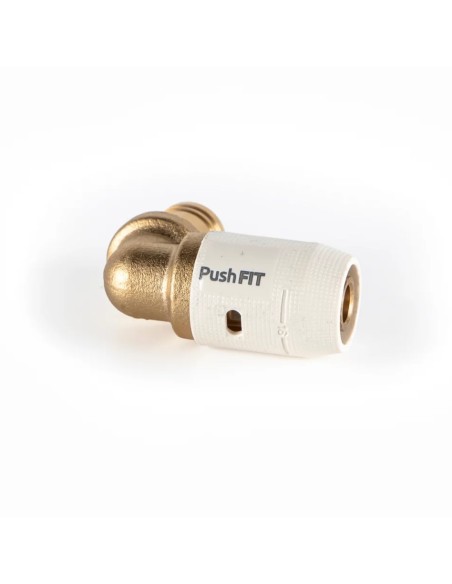 Codo adaptador PushFIT latón 32 mm