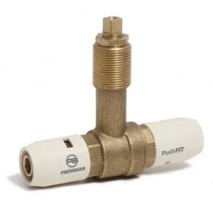 Válvula esfera empotrar con casquillo PushFIT Ø32 mm