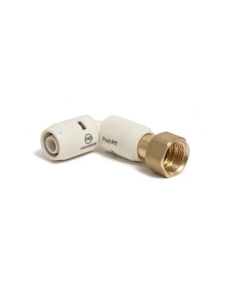 Codo tuerca loca PushFIT HH 25 mm x 1"