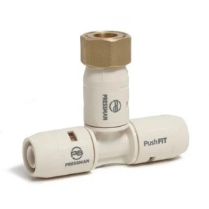 Te entronque tuerca móvil PushFIT H 16 mm x 1/2"