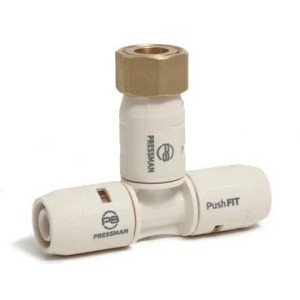 Te entronque tuerca móvil PushFIT H 20 mm x 3/4"