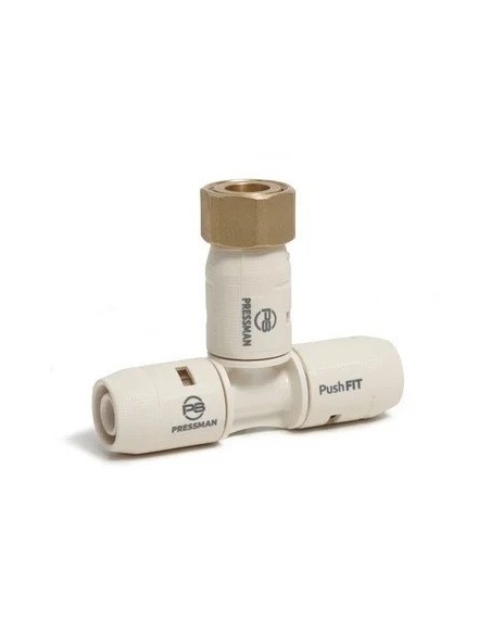 Te entronque tuerca móvil PushFIT H 25 mm x 3/4"
