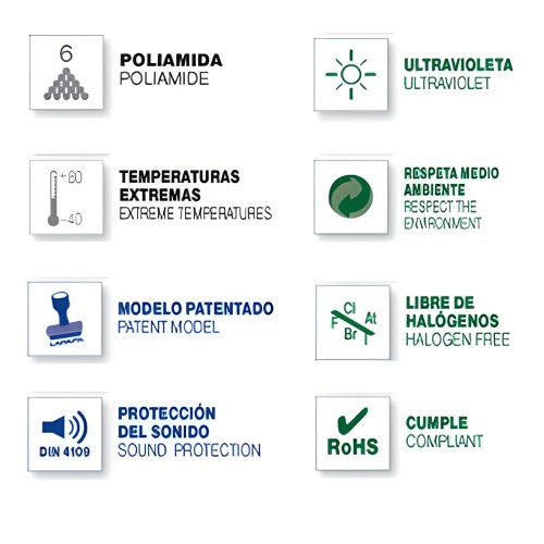 Abrazadera LPH gris 15-18 mm