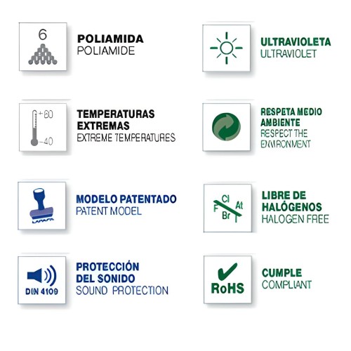 Abrazadera LPH gris 20-25 mm