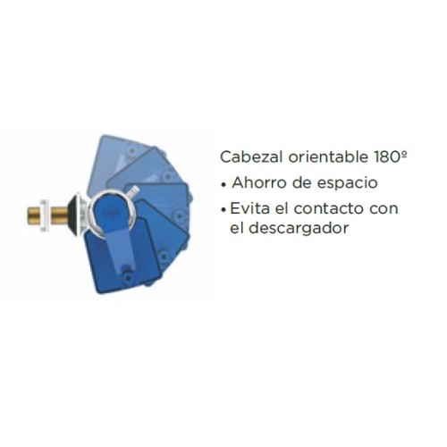 Grifo flotador compacto Duo Servo orientable alimentación lateral o inferior