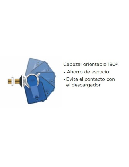 Grifo flotador compacto Duo Servo orientable alimentación lateral o inferior