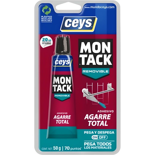 Ceys montack agarre total invisible 135gr 507275 - Recambios Mollet