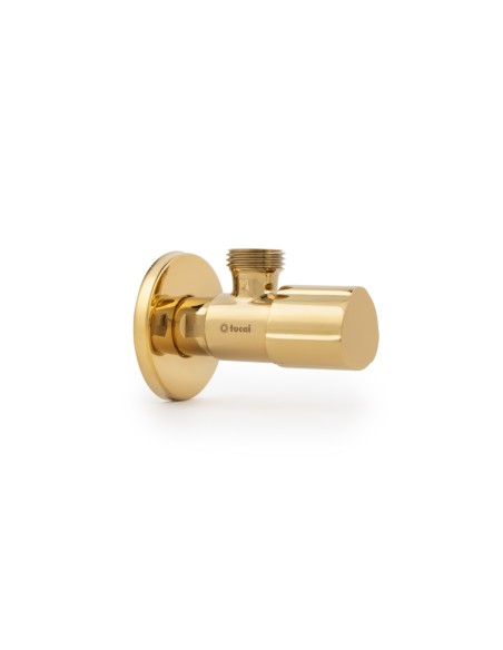 Válvula de escuadra C850 PREMIUM oro macho-macho 1/2" x 3/8"