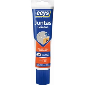 Masilla acrílica juntas grietas blanco tubo 125ml