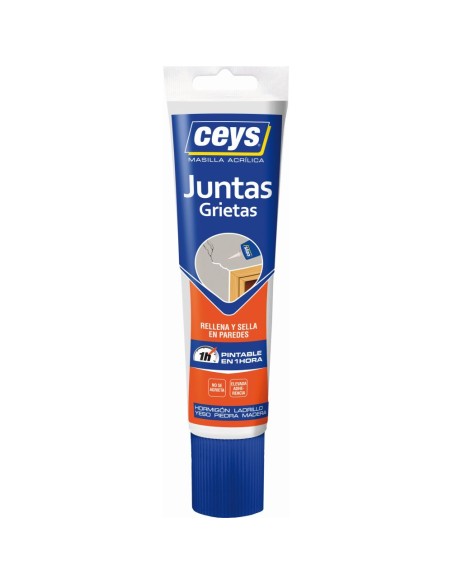 Masilla acrílica juntas grietas blanco tubo 125ml