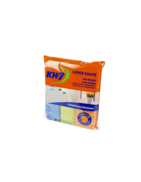Bayeta de microfibra súper suave para uso diario KH7 (3 un.)