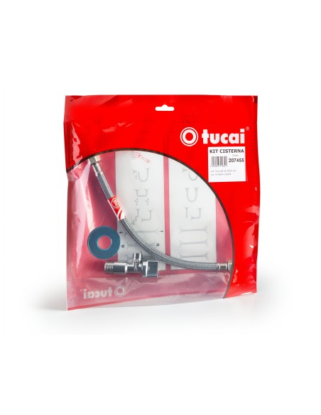Kit cisterna E650 1/2" x 3/8" + latiguillo ACB HH 3/8" 30cm