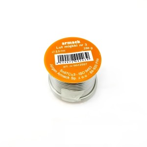 Soldadura estaño-cobre 3% 2,5mm 250gr