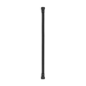 Latiguillo TAQ PREMIUM trenzado negro racorería negro mate HH 3/8" 40 cm