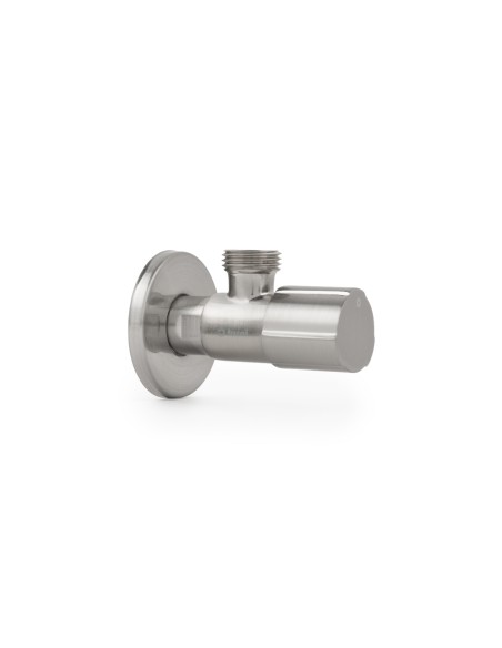 Válvula de escuadra C850 PREMIUM acero macho-macho 1/2" x 1/2"