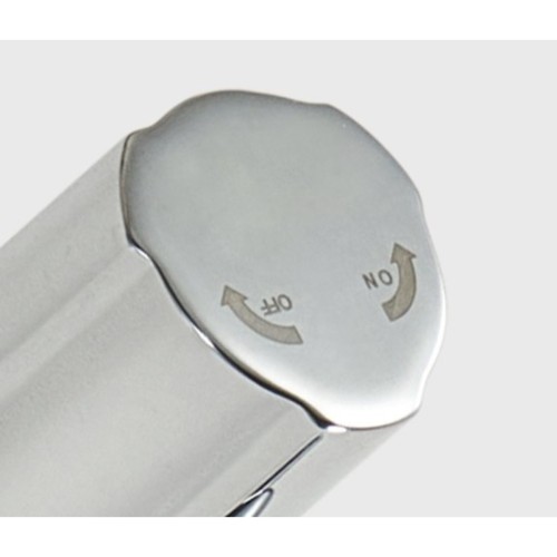 Válvula de escuadra C850 PREMIUM cromado macho-macho 1/2" x 3/8"