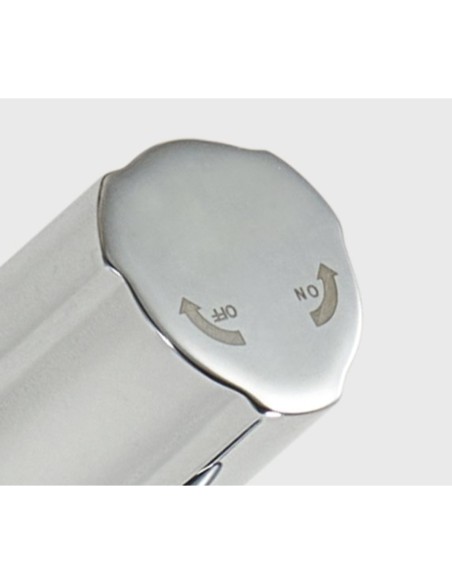Válvula de escuadra C850 PREMIUM cromado macho-macho 1/2" x 3/8"