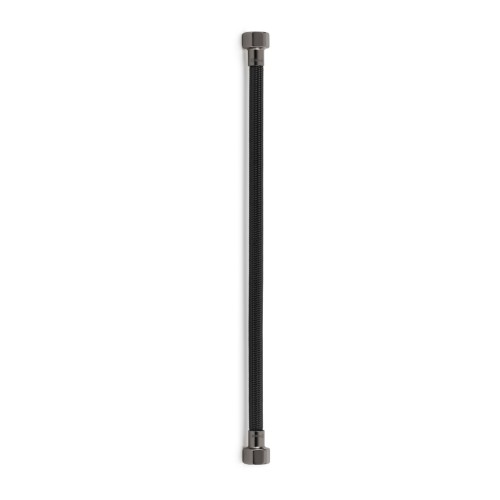 Latiguillo TAQ PREMIUM trenzado negro racorería acero negro HH 1/2" 40 cm