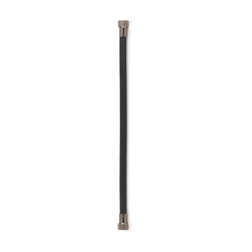 Latiguillo TAQ PREMIUM trenzado negro racorería acero negro HH 3/8" 40 cm