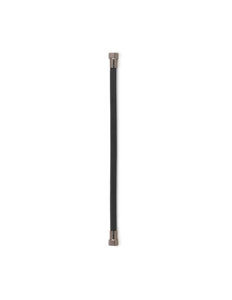 Latiguillo TAQ PREMIUM trenzado negro racorería acero negro HH 3/8" 40 cm
