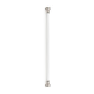 Latiguillo TAQ PREMIUM trenzado blanco racorería acero HH 1/2" 40 cm