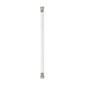 Latiguillo TAQ PREMIUM trenzado blanco racorería acero HH 3/8" 50 cm