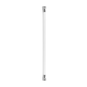 Latiguillo TAQ PREMIUM trenzado blanco racorería cromada HH 3/8" 30 cm