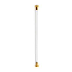 Latiguillo TAQ PREMIUM trenzado blanco racorería oro HH 1/2" 40 cm