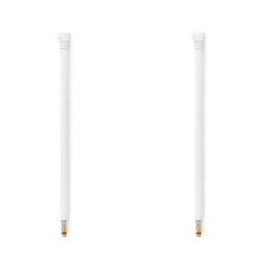 Latiguillos para grifo TAQ PREMIUM trenzado blanco racorería blanco mate H1/2"-M10x1 50 cm (PACK 2 ud.)