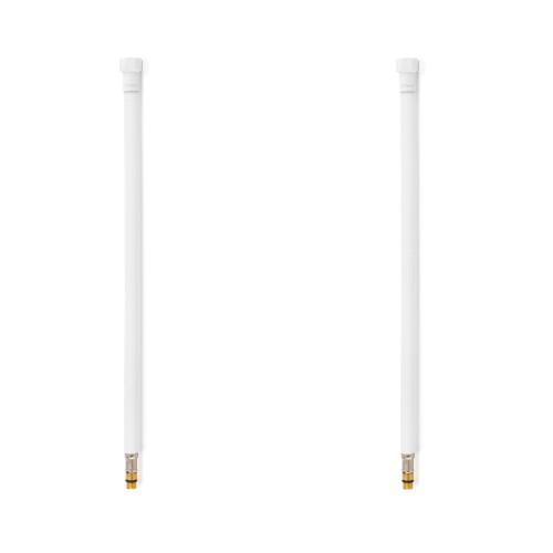 Latiguillos para grifo TAQ PREMIUM trenzado blanco racorería blanco mate H3/8"-M10x1 30 cm (PACK 2 ud.)