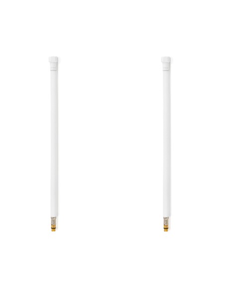 Latiguillos para grifo TAQ PREMIUM trenzado blanco racorería blanco mate H3/8"-M10x1 50 cm (PACK 2 ud.)