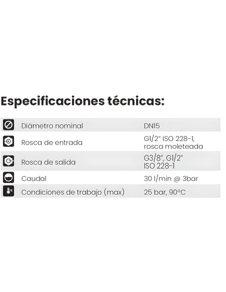 Válvula de escuadra C850 PREMIUM blanco mate macho-macho 1/2" x 3/8"