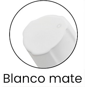 Válvula de escuadra C850 PREMIUM blanco mate macho-macho 1/2" x 3/8" 2