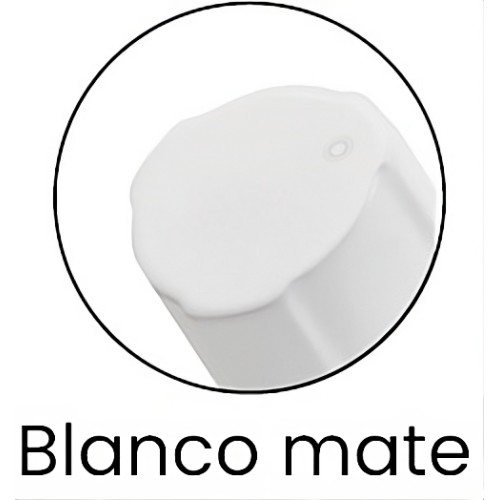 Válvula de escuadra C850 PREMIUM blanco mate macho-macho 1/2" x 3/8"