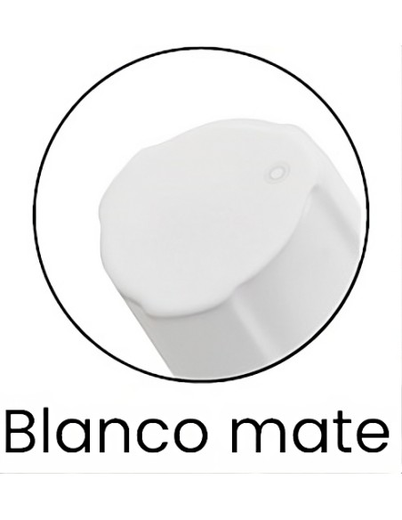 Válvula de escuadra C850 PREMIUM blanco mate macho-macho 1/2" x 3/8"